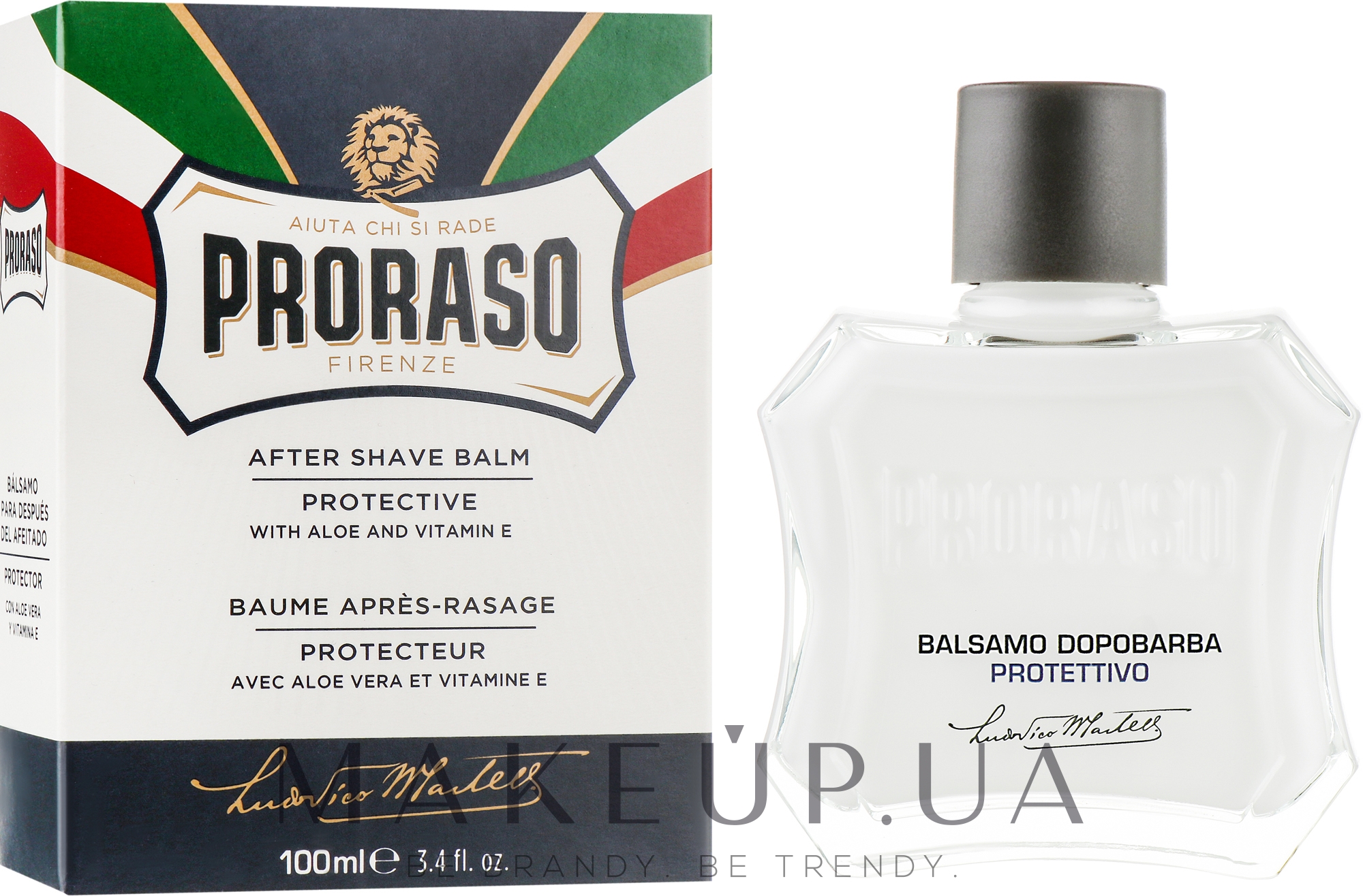 Бальзам после бритья с алоэ и витамином Е - Proraso Blue Line After Shave Balm — фото 100ml