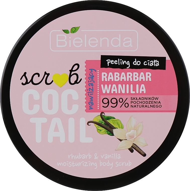 Увлажняющий скраб для тела "Рабарбар и ваниль" - Bielenda Scrub Coctail Rabarbar & Vanilla — фото N1