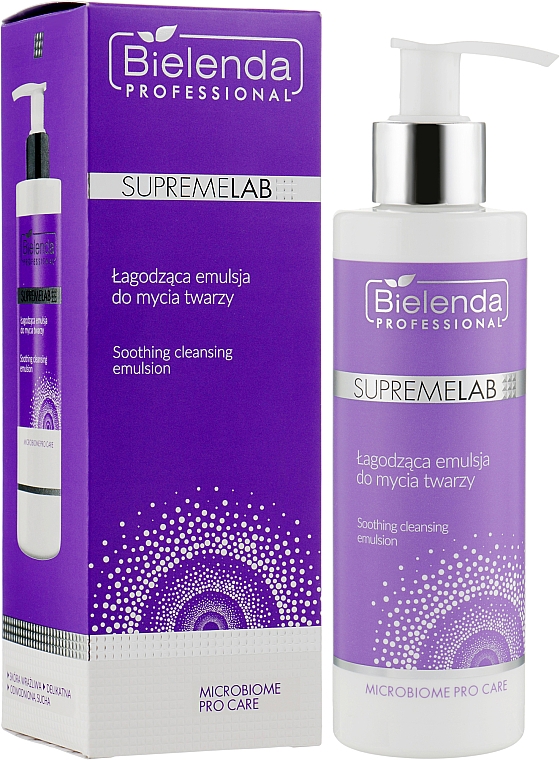 Заспокійлива емульсія для вмивання - Bielenda Professional SupremeLab Microbiome Pro Care Soothing Cleansing Emulsion — фото N2