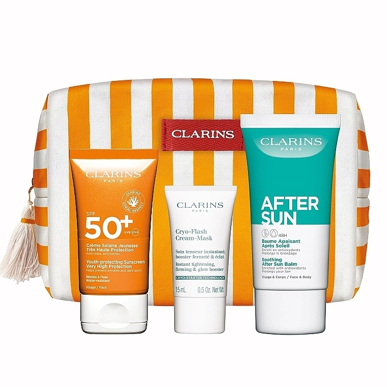 Набор, 5 продуктов - Clarins Sun Face Expert — фото N1