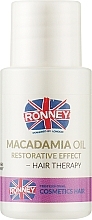 Парфумерія, косметика Зміцнювальна олія макадамії для волосся - Ronney Macadamia Oil Restorative Effect Hair Therapy