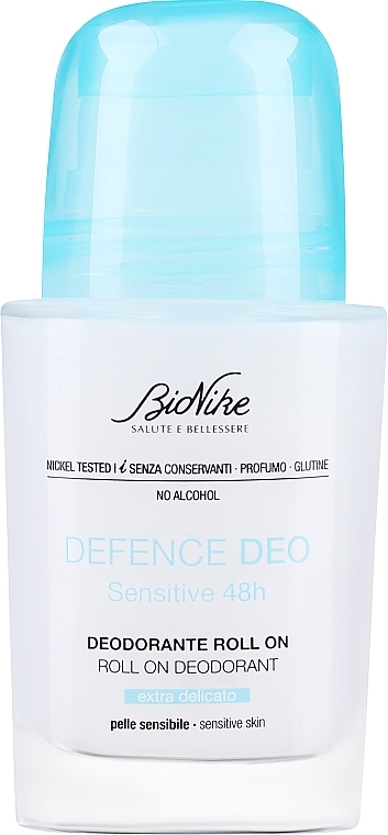 Кульковий дезодорант "Sensitive 48H" - BioNike Defence Deo Sensitive 48H Extra Delicate — фото N1