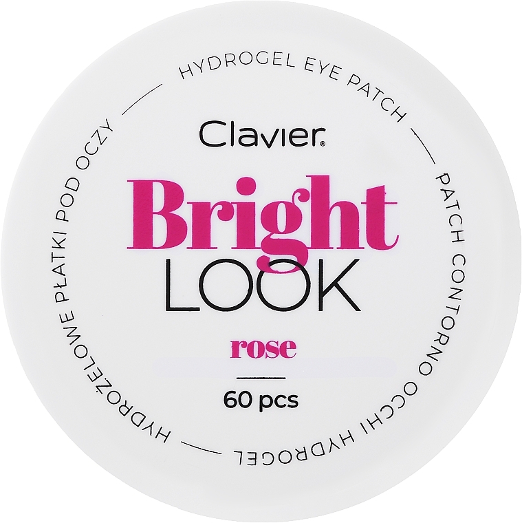 Гидрогелевые патчи для глаз с розой - Clavier Bright Look Rose Hydrogel Eye Patch — фото N1