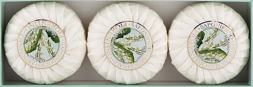 Набор натурального мыла "Ландыш" - Saponificio Artigianale Fiorentino Lily Of The Valley Soap — фото N2