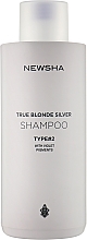 Срібний шампунь для підтримання блонду, тип 2 - Newsha True Blonde Silver Shampoo Type #2 — фото N5