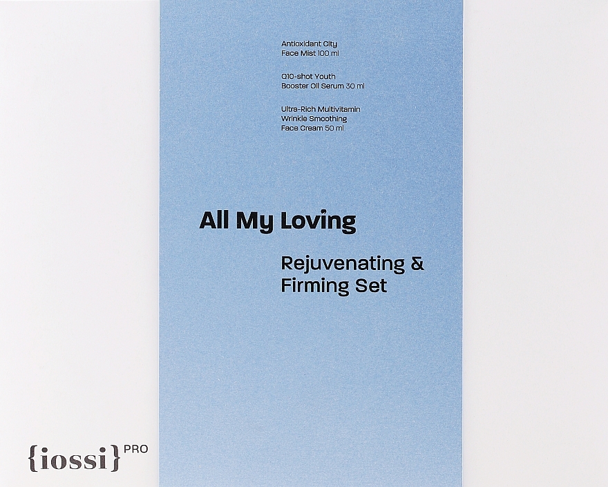 Набір - Iossi All My Loving Rejuvenating & Firming Set (f/spr/100ml + f/ser/30ml + f/cr/50ml) — фото N1