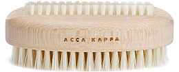 Парфумерія, косметика Щітка для нігтів, біла - Acca Kappa Double Plastic Nail Brush