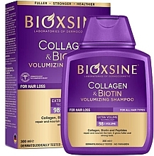 Шампунь против выпадения волос - Bioxcin Collagen & Biotin Volume Shampoo — фото N1