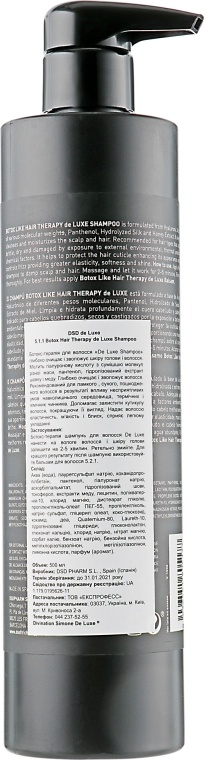 Шампунь для волос "Ботокс" №5.1.1 - Simone DSD de Luxe Botox Hair Therapy de Luxe Shampoo — фото N6
