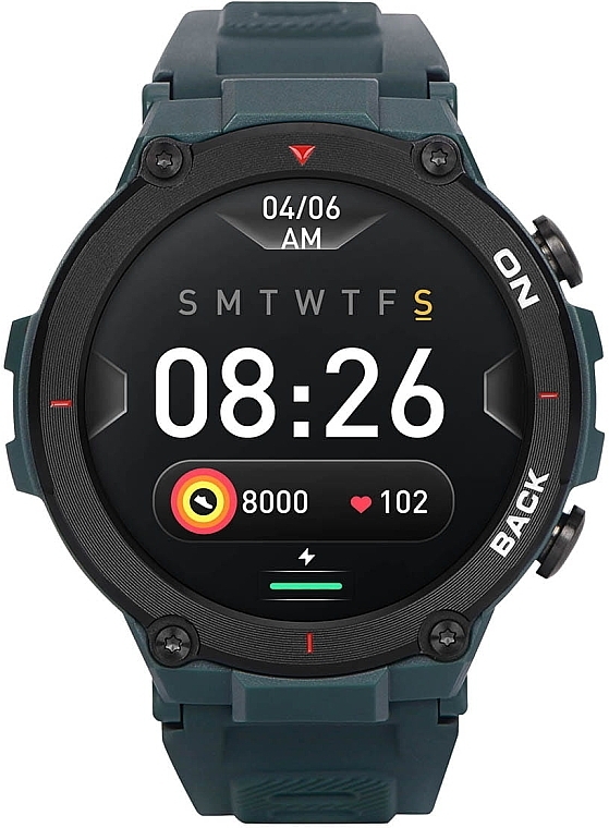 Смартгодинник для чоловіків, зелений - Garett Smartwatch GRS — фото N1