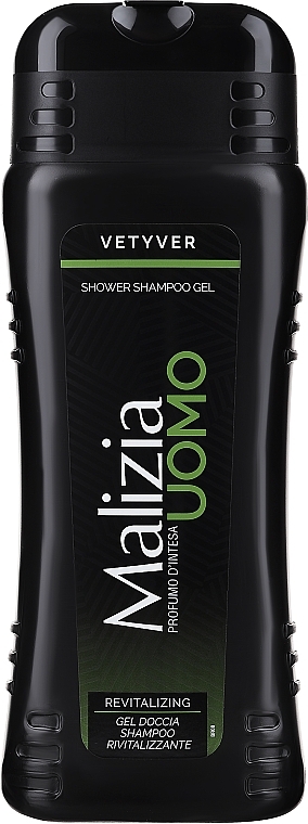 Шампунь-гель для душа - Malizia Uomo Vetyver Shower Shampoo Gel — фото N3