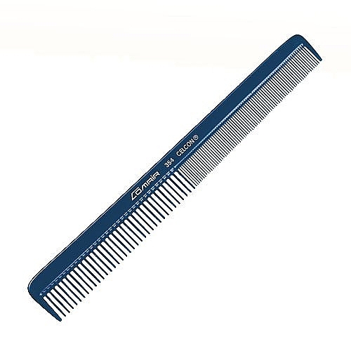 Гребінь для підстригання волосся, синій - Comair 354 Celcon — фото N1