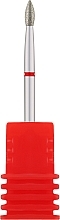 Фреза алмазная "Почка" 257 023R, диаметр 2,3 мм, красная - Nail Drill — фото N1