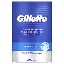 Лосьон после бритья "Сила шторма" - Gillette Series Storm Force After Shave Splash For Men — фото N1