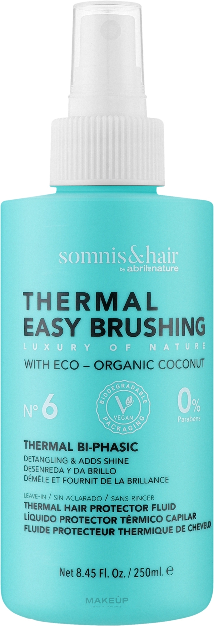 Спрей для термозахисту волосся - Somnis & Hair Thermal Bi-Phasic Easy Brushing — фото 250ml