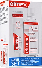 Парфумерія, косметика Набір - Elmex Mouthwash Carriers Protection (water/400ml + toothpaste/75ml)