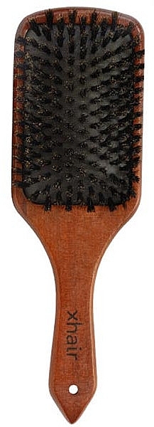 Щетка для волос, 25.3 х 8 см, деревянная, с натуральной щетиной - Xhair — фото N1