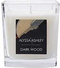 Ароматическая свеча - Alyssa Ashley Dark Wood Candle — фото N1