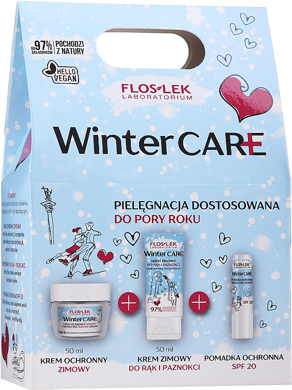 Набір - Floslek Winter (cream/50ml + cream/50ml + Lipstic/3.6g) — фото N1