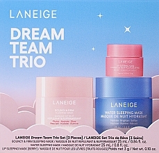 Набір - Laneige Dream Team Trio Set (f/mask/2x25ml+lip/mask/3g) — фото N1