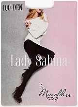 Колготи жіночі "Microfibra" 100 Den, beige - Lady Sabina — фото N1