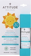 Парфумерія, косметика Сонцезахисний стік для обличчя - Attitude Mineral Face Stick SPF 30