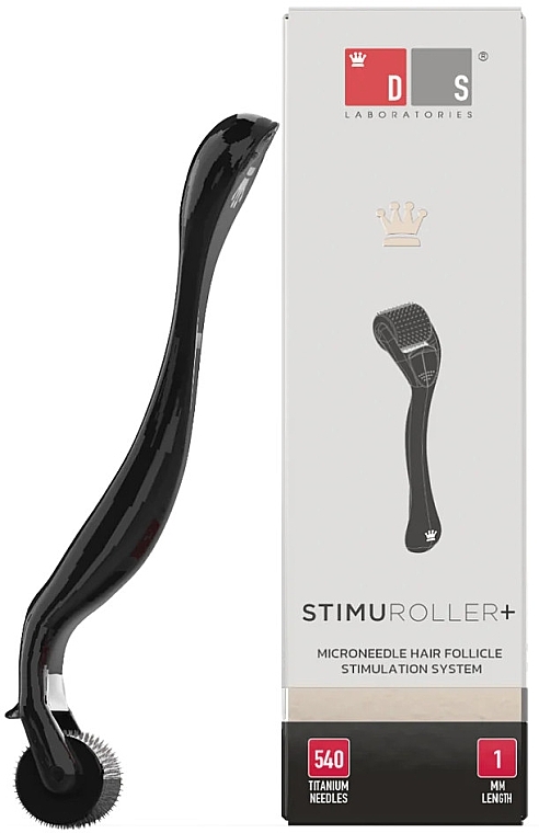 Дермаролер для стимулювання росту волосся, 1.0 мм - DS Laboratories StimuROLLER+ Microneedling Dermaroller — фото N1