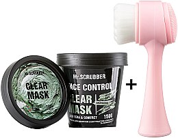 Духи, Парфюмерия, косметика Набор - Mr.Scrubber Face Control Clear (mask/150g + brush/1szt)