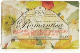 Парфумерія, косметика Мило "Королівська лілія та нарцис" - Nesti Dante Romantica Royal Lily and Narcissus Soap