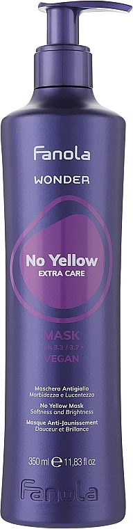Маска антижовта для волосся - Fanola Wonder No Yellow Extra Care Mask — фото N1