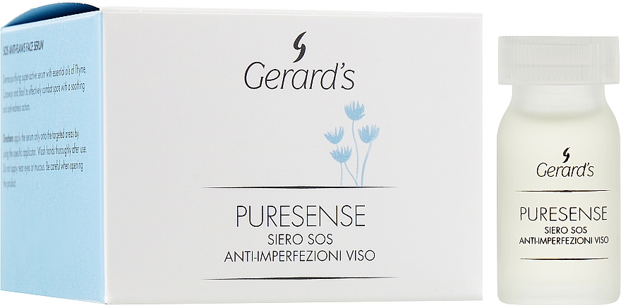 SOS-Сыворотка для локального лечения акне - Gerard's Cosmetics Puresense Sos Anti-Flaws Face Serum (мини) — фото N1
