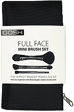 Парфумерія, косметика Набір пензлів для макіяжу, 3 шт. - Gosh Double-Ended Mini Brush Set