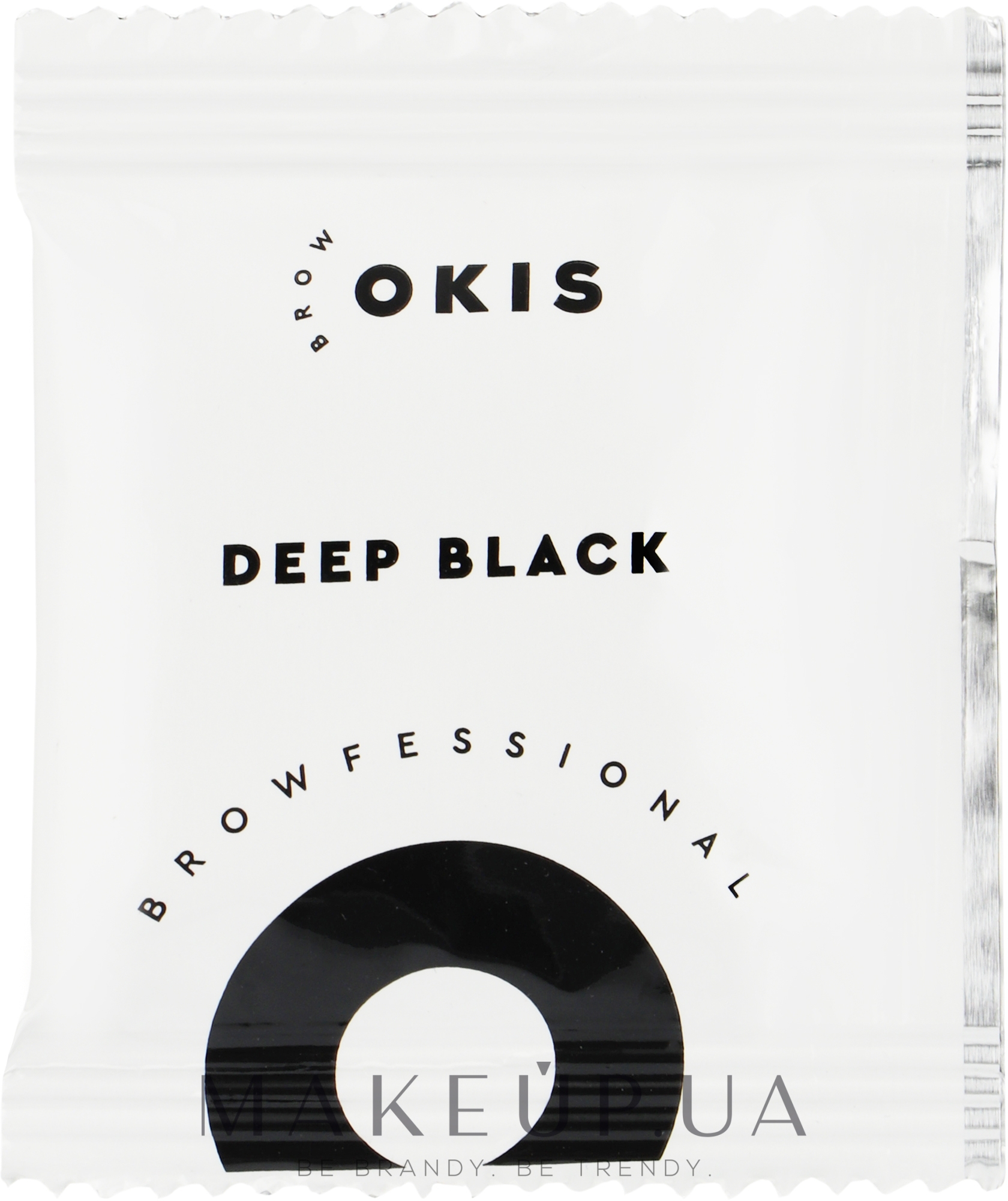 Крем-краска для бровей с экстрактом хны, саше - Okis Brow — фото Deep Black