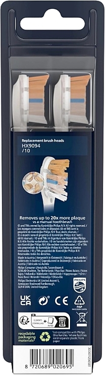 Насадки для зубной щетки, 4 шт. - Philips Sonicare A3 Premium All In One HX9094/10 — фото N3