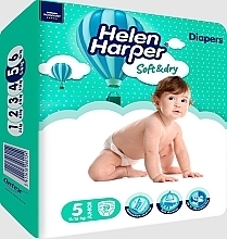 Подгузники для детей Soft & Dry Junior 5 (11-16 кг) 39 шт - Helen Harper — фото N1