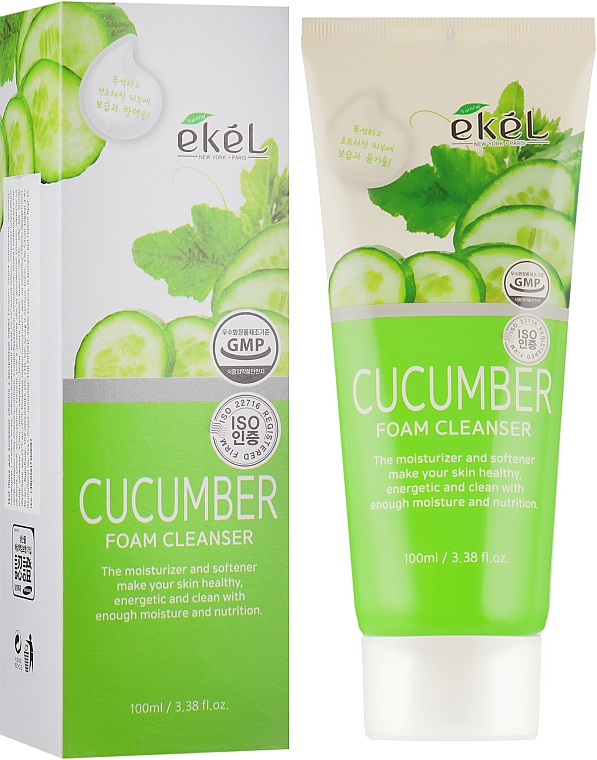 Пенка для умывания с экстрактом огурца - Ekel Foam Cleanser Cucumber — фото N1