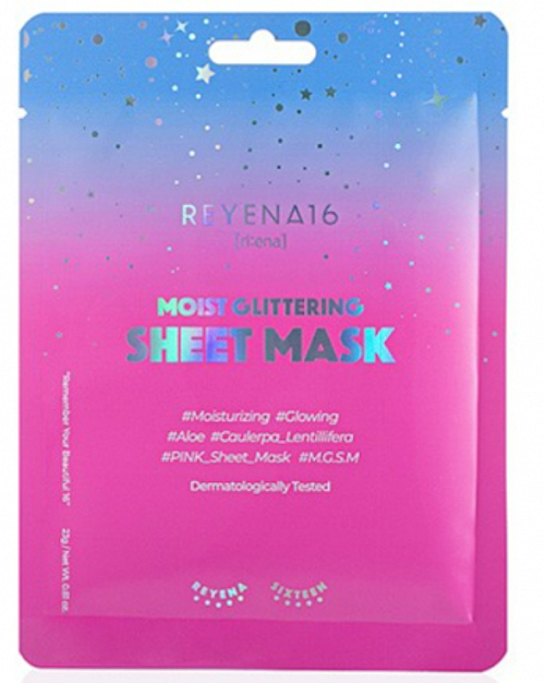Зволожувальна тканинна маска для обличчя - Reyena16 Moist Glittering Sheet Mask — фото N1