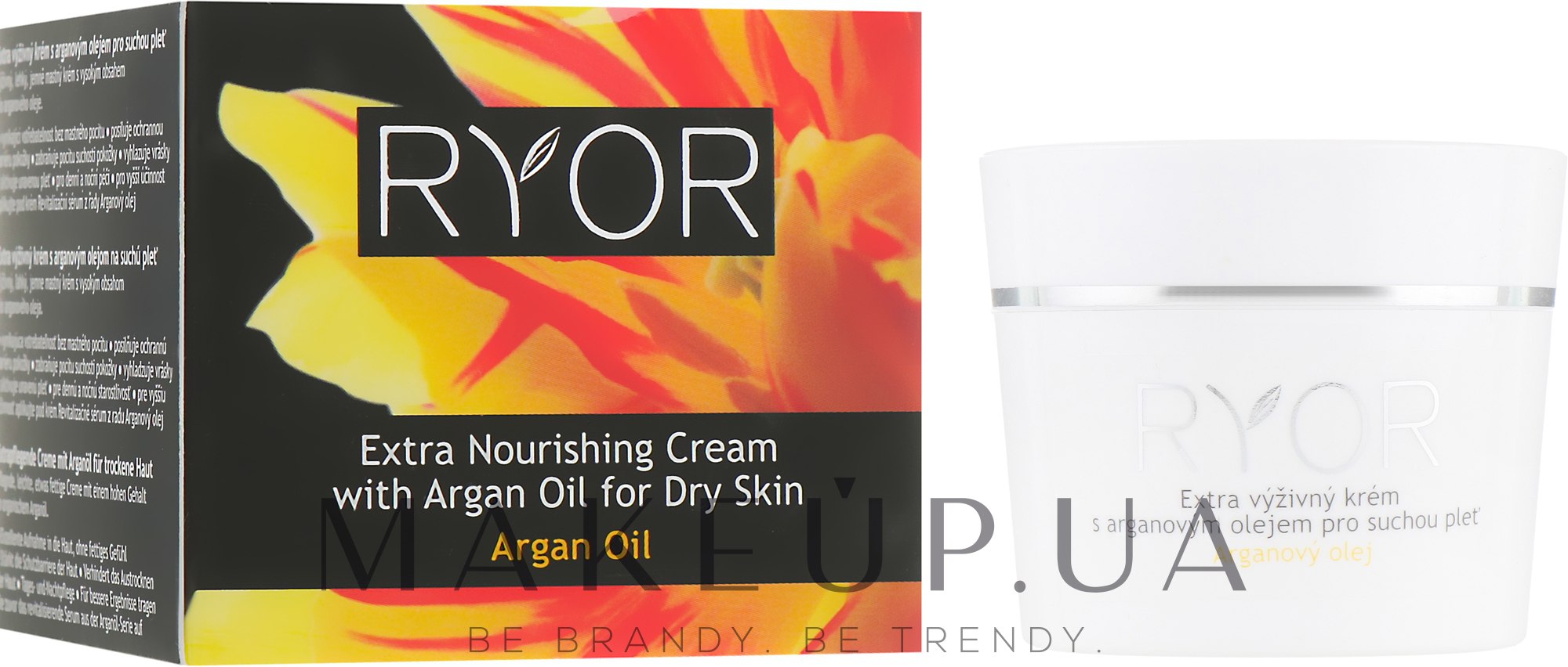 Экстрапитательный крем с аргановым маслом для сухой кожи - Ryor Argan Oil Extra-nourishing Cream For Dry Skin — фото 50ml