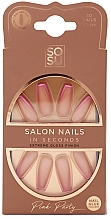 Набор накладных ногтей - Sosu by SJ Salon Nails In Seconds Pink Party — фото N1