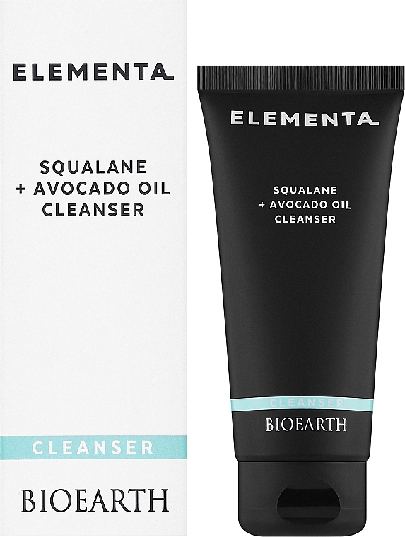 Крем-эмульсия для очищения лица - Bioearth Elementa Squalane + Avocado Oil Cleanser — фото N2