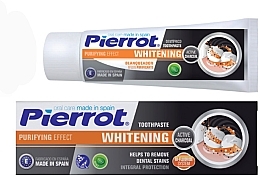 Духи, Парфюмерия, косметика Зубная паста с активированным углем - Pierrot Whitening Active Charcoal