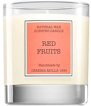 Ароматическая свеча "Красные фрукты" - Cereria Molla Natural Wax Scented Candle Red Fruits — фото N1