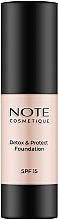 Note Detox And Protect Foundation SPF 15 - Note Detox And Protect Foundation SPF 15 — фото N1