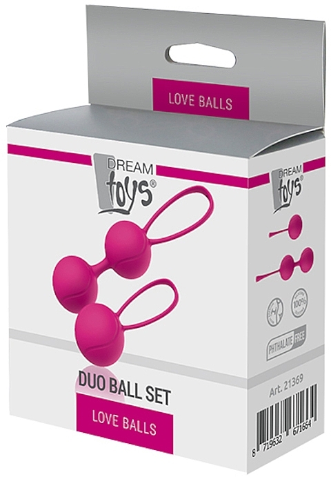 Кульки Кегеля, 2 шт. - Dream Toys Love Balls Duo Ball Set — фото N4