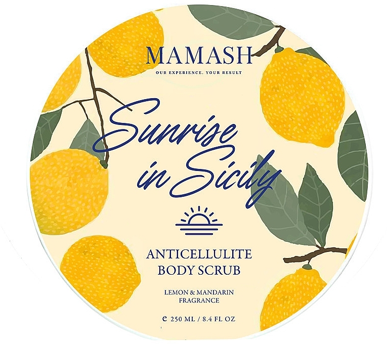 Антицеллюлитный скраб для тела "Sunrise in Sicily" - Mamash Anticellulite Body Scrub — фото N1