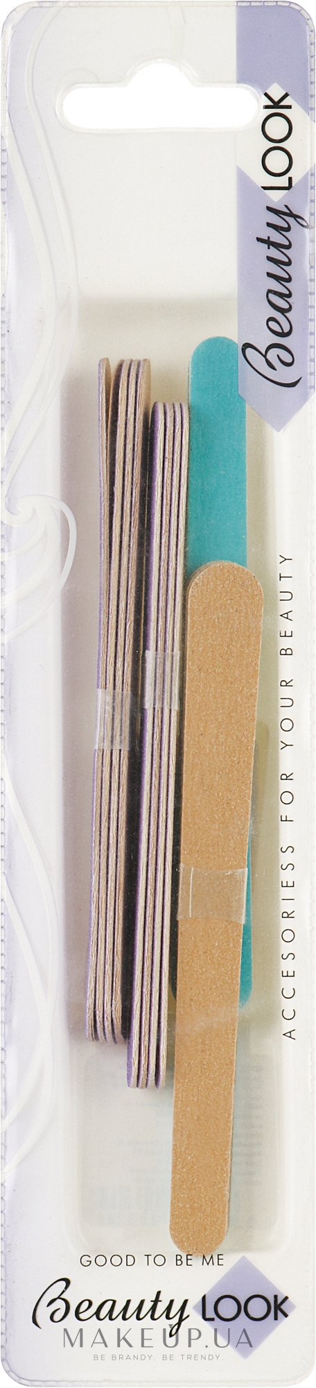 Пилочки для нігтів паперові, фіолетова + блакитна - Inter-Vion — фото 15шт