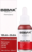 Сироватка для обличчя з кислотами AHA-BHA-PHA - Bebak Exfoliating Red Serum — фото N2