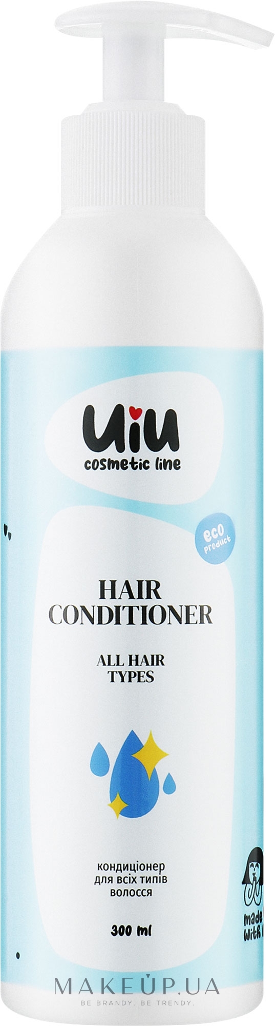Кондиціонер для всіх типів волосся - Uiu Hair Conditioner — фото 300ml