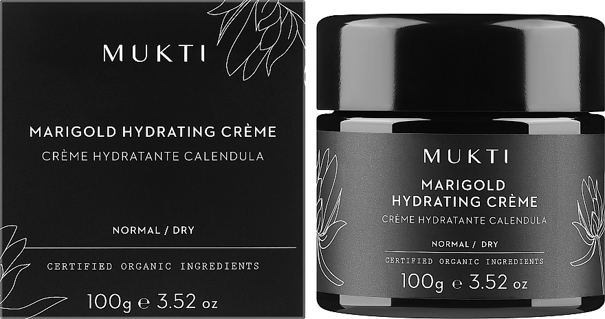 Увлажняющий крем с бархатцами для лица - Mukti Organics Marigold Hydrating Creme — фото N2