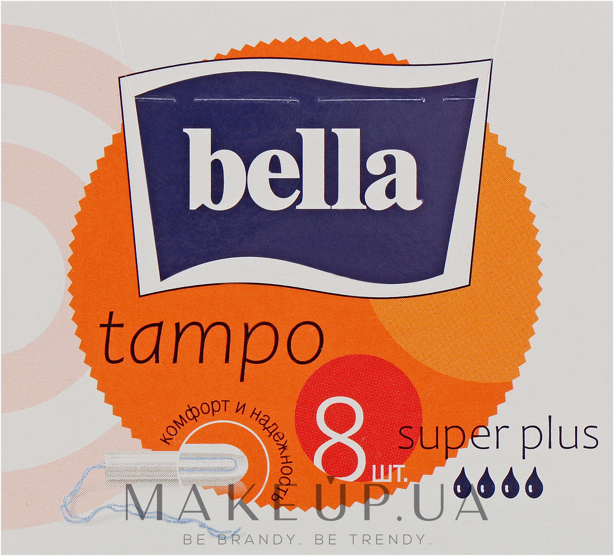 Гігієнічні тампони Tampo Premium Comfort Super Plus, 8 шт. - Bella — фото 8шт